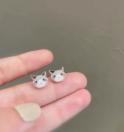 Handmade Cat Earring